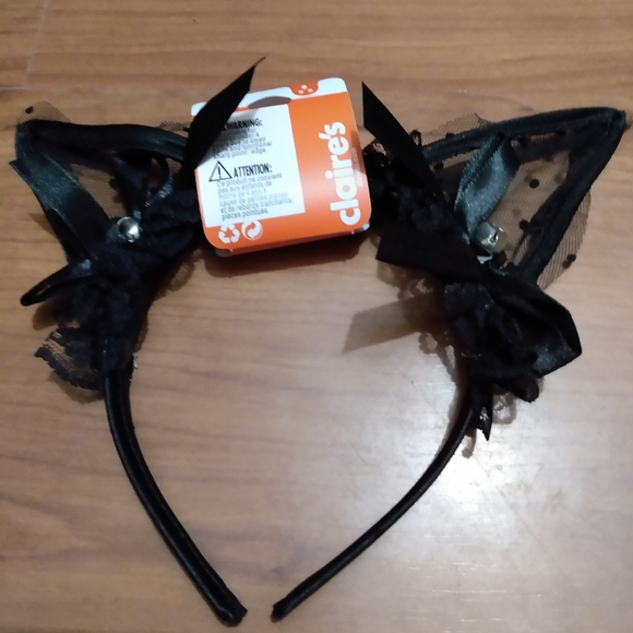 NWT"Claire's"3PC sexy black cat accessories w/bell - Picture 3 of 6